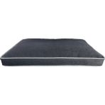 Viscopet Lüks Visko 10CM Blok Süngerli 100% Sıvı Geçirmez Alezli Fermuarlı Yıkanabilir Köpek Yatağı - 2XL - Siyah