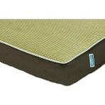 Viscopet Lüks Visko 10CM Blok Süngerli 100% Sıvı Geçirmez Alezli Fermuarlı Yıkanabilir Köpek Yatağı - Kahve - Fıstık Yeşili