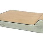 Viscopet Premium Cleopatra Blok sungerli Alezli Fermuarlı Yıkanabilir Köpek Yatağı(S-kahvekrem) (Large)