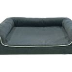 viscopet Premium Sofa Blok sungerli Alezli Fermuarlı Yıkanabilir Köpek Yatağı(S-siyahkareli-XL)