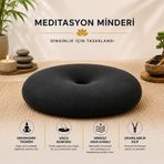 Viscora Ergonomik Meditasyon Minder Yoga ve Meditasyon İçin Doğru Oturuş, Uzun Süreli Konfor