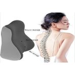 Viscora Viscoform Curve Ortopedik Bel & Bacak Destek Yastığı – Visco Memory Foam, Yıkanabilir Kılıf, Ergonomik Tasarım – Ofis, Ev ve Dinlenme İçin - Gri - 40 x 50 cm