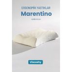 Viscoshy Marentino Gelişmiş Ergonomik Ortopedik Visko, Lüks, Visco Yastık - 45 x 55 cm - 02A-Beyaz