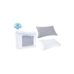 Viscotex Bebek Yastığı Kılıfı 50x32x6cm Beyaz/gri