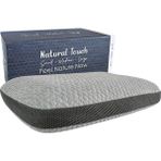 Viscotex Doğal Lif Kılıflı Hava Kanallı Visco Yastık 60 x 40 x 13 cm - 60 x 40 cm - Gri