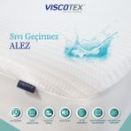 Viscotex Sıvı Geçirmez Tek Kişilik Fitted Alez - 140 x 200 cm - Beyaz