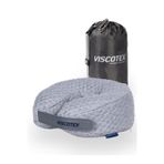 VİSCOTEX Visco Boyun Yastığı, Boyun Destekli Seyahat Yastığı, 30x28x12cm Gri