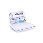 VİSCOTEX Visco Ortopedik Boyun Destekli Büyük Tombul Yastık, 60x40x16 Cm, Beyaz