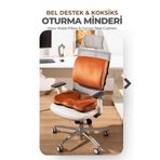 VİSCOTEX Visco Ortopedik Oturma ve Bel Destek Minderi Seti, Sırt Yastığı ve Koksiks Minderi
