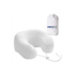 VİSCOTEX Visco Seyahat Boyun Yastığı 30x28x12 Cm / Neck Pillow, Beyaz