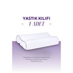 VİSCOTEX Yastık Kılıfı, 60x40x14/12cm, 1 Adet Visco Yastık Kılıfı
