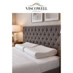 ViscoWell Ortopedik 2 Adet Visco Boyun Yastığı Boyun Düzleşmesine Destekli Lüks Yastık