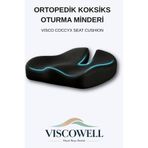 ViscoWell Ortopedik Koksiks Oturma Minderi Oturma Simidi Koltuk Sandalye Minderi Kuyruk Sokumu Yastığı