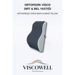 ViscoWell ORTOPEDİK VİSCO SIRT&BEL YASTIĞI Bel Yastığı Sırt Minderi Ortopedik Bel Minderi