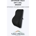 Viscowell Visco Ortopedik Ergonomik Sırt&bel Minderi Ofis Ev Araba Için