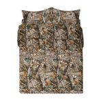 VISI-ONE Realtree Edge Kamuflaj Yorgan Seti İkiz Boy - 2 Parça Yatak Seti - Orman Ormanı Kabin Köşkü - Doğa Ağacı Yaprakları Baskılı Yumuşak Polyester Pamuk Kamuflaj Desenli
