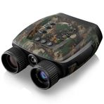 VisioGear Night Thunder X3 Gece Görüş Gözlükleri - 4K AI Renk Modu 40MP Fotoğraflı Yetişkinler için Gece Görüş Dürbünleri, 1384FT Menzil, 8X Zoom, 5000mAh Pil, Kamp için 32GB Kart, Kamuflaj