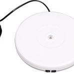 Vision Ürün Çekimi İçin 360 Derece Elektrikli Döner Tabla Turntable beyaz