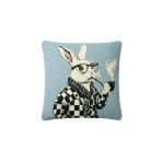 Vısıonarıo Kırlent Jakarlı Dokuma Goblen Kumaş - 45X45cm Biyeli Çift Taraflı Dekoratif Kırlent Kılıfı