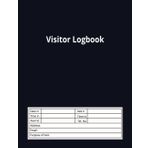 Visitor Logbook – Large Format, 8.5 x 11 inches, 120 Pages: Keep Track of Guests, Time In/Out, and Visit Purpose | 120-Page Large Size Log for Any Facility