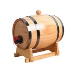 Viski sürahisi, 3000 ml kişiselleştirilmiş ahşap fıçı, viski sürahisi, klasik viski sürahisi seti, musluk ve ahşap altlık, meşe fıçısı, viski fıçısı, likör sürahisi, ev, bar, parti için