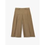 Viskon Cupro Kumaş Pileli Bermuda Pantolon
