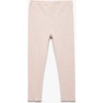 Viskon Karışımlı Beli Lastikli Basic Tayt - Pembe - 9 - 12 Ay