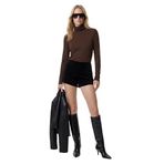 Viskon Slim Fit Uzun Kollu Balıkçı Yaka Tişört