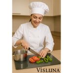 VİSLUNA Cam Kesme Tahtası - Cam Kesme Tablası | 25*35 CM | Temperli Kırılmaya Isıya ve Çizilmeye Dayanıklı