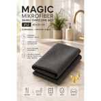 VİSLUNA Magic 2’li Mikrofiber Bez 40x30 cm – İz Bırakmaz, Süper Emici Temizlik Bezi