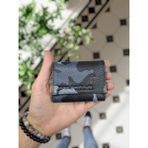 Visso Leather Visso 660 Deri Isme Özel Güçlü Mıknatıs Kilitli Akordeon Yelpaze Kartlık Cüzdan Erkek Kadın Çanta Kişiye Özel - Mavi
