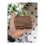Visso leather VİSSO 660 Fındık MATRİX HAKİKİ DERİ AKORDEON DERİ KREDİ KARTLIK BAY DERİ CÜZDAN ÇANTA 3 HİLAL