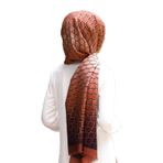 VISSONA % 100 İPEK FRESH ŞAL KAHVERENGİ/SÜTLÜ KAHVE 90X210