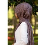 VISSONA % 100 İPEK FRESH ŞAL VİZON/SÜTLÜ KAHVE 90X210