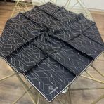 Vissona %100 Twill İpek 90x90 Eşarp - 04897 - 90 X 90 / Siyah Siyah