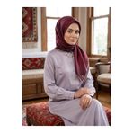 Vissona %100 Twill İpek Monogram Desenli Bordo Renkli 90x90 Eşarp Dikim Şekli : El Dikişi