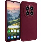 Vissona Huawei Mate 50 Pro Uyumlu Kamera Çıkıntılı Mat Silikon Telefon Kılıfı - Mor