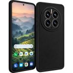 Vissona Huawei Mate 50 Pro Uyumlu Kamera Çıkıntılı Mat Silikon Telefon Kılıfı - Siyah