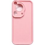 Vissona Huawei Pura 70 Ultra Uyumlu Kamera Çıkıntılı Mat Silikon Telefon Kılıfı - Pembe