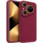 Vissona Huawei Pura 70 Uyumlu Kamera Çıkıntılı Mat Silikon Telefon Kılıfı - Mor