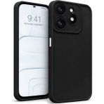 Vissona Infinix Tecno Uyumlu Spark Go 2024 Smart 8 Pro HD Plus Pop 8 Spark 20C Hot 40i Pop 10C Smart 10 HD Uyumlu Kamera Çıkıntılı Mat Silikon Darbe Emici Telefon Kılıfı - Siyah
