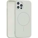 Vissona iPhone 12 Pro Max Uyumlu Içi Kadife Magsafe Wireless Şarz Özellikli Telefon Kılıfı - Taş