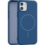 Vissona iPhone 12 Uyumlu Içi Kadife Magsafe Wireless Şarz Özellikli Telefon Kılıfı - Lacivert