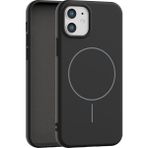 Vissona iPhone 12 Uyumlu Içi Kadife Magsafe Wireless Şarz Özellikli Telefon Kılıfı - Siyah
