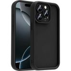 Vissona iPhone 14 Pro Max Uyumlu Kamera Çıkıntılı Mat Silikon Telefon Kılıfı - Siyah