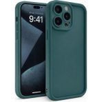 Vissona iPhone 14 Pro Max Uyumlu Kamera Çıkıntılı Mat Silikon Telefon Kılıfı - Yeşil
