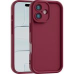 Vissona iPhone 16 Plus Uyumlu Kamera Çıkıntılı Mat Silikon Telefon Kılıfı - Mor