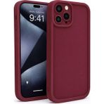 Vissona iPhone 16 Pro Uyumlu Kamera Çıkıntılı Mat Silikon Telefon Kılıfı - Mor