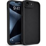 Vissona iPhone 16E / 17E Uyumlu Kamera Korumalı Mat Silikon Telefon Kılıfı - Siyah