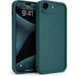 Vissona iPhone 16E / 17E Uyumlu Kamera Korumalı Mat Silikon Telefon Kılıfı - Yeşil